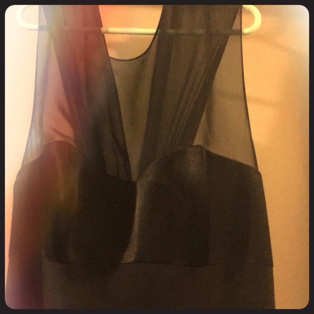 Elegant formal black dress.